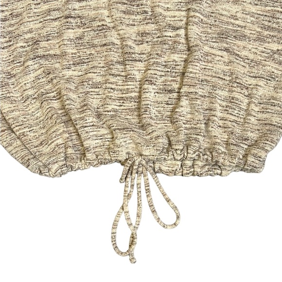 Aerie Crop Adjustable Knit Pullover Sweater Beige Size Medium - Picture 3 of 8